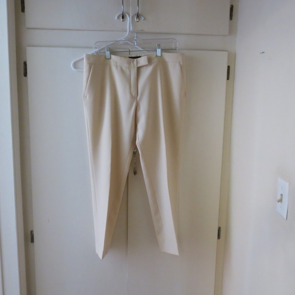 Joseph Queen Trousers Stretch Ankle Length Cream